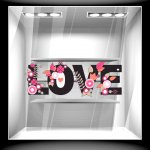 Αυτοκόλλητο Αγίου Βαλεντίνου - Love Flowers